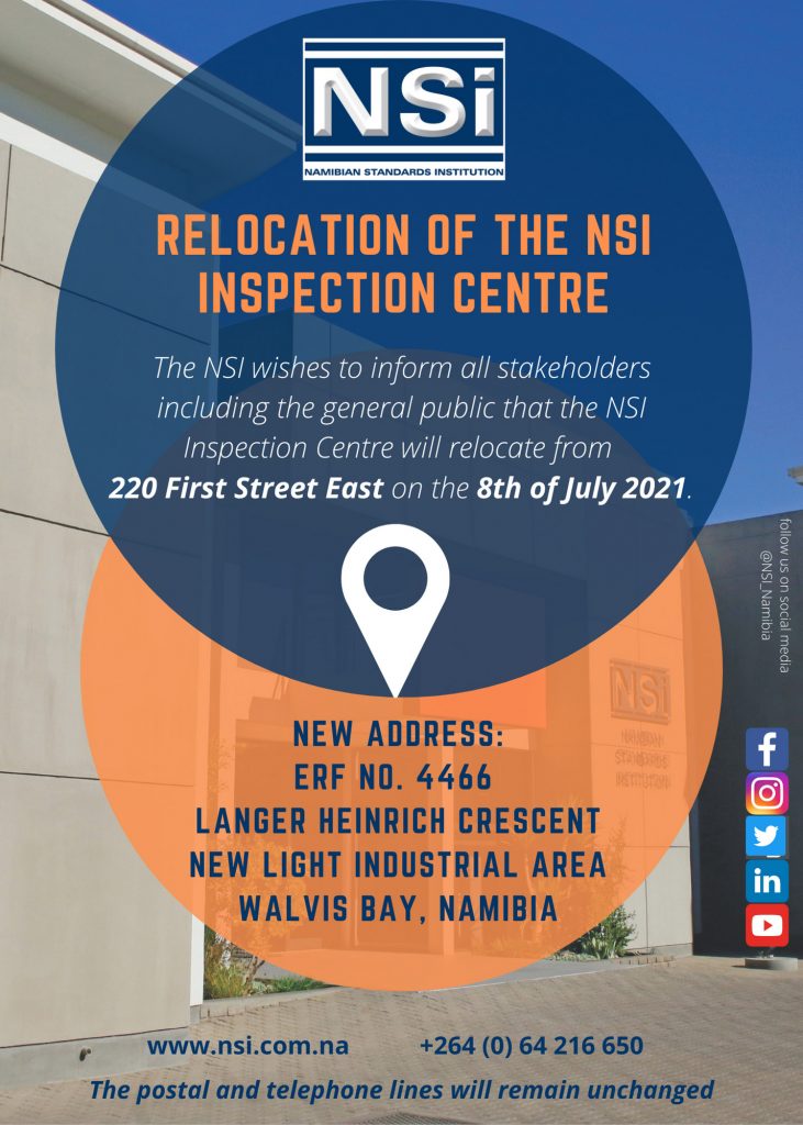 Relocation of the NSI Inspection Centre